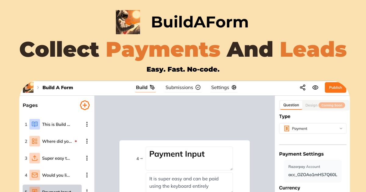 No-Code Form Builder | BuildAForm